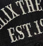 FELIX THE CAT オンブレチェック長袖ネルシャツ チャコール×ブラック: 刺繍