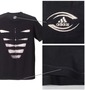 adidas グラフィックTシャツ(半袖) ブラック: