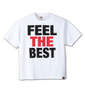 新日本プロレス 棚橋弘至「FEEL THE BEST」半袖Tシャツ ホワイト: