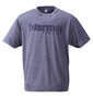 Marmot ヘザーマーモットロゴ半袖Tシャツ クラシックネイビー:
