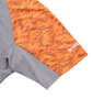 LE COQ SPORTIF サンスクリーンハーフジップ半袖シャツ オレンジ×モクグレー: 袖口