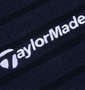 TaylorMade メランジボーダー半袖シャツ ネイビー: 刺繍拡大