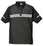 adidas golf ジオメトリックレイヤードシャツ ブラック×ホワイト: シャツ