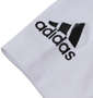 adidas golf ジオメトリックレイヤードシャツ ブラック×ホワイト: Tシャツ右袖口プリント