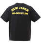 新日本プロレス ライオンマーク半袖Tシャツ ブラック: バックスタイル