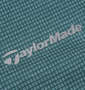 TaylorMade コンビネーションジップモックシャツ グリーン杢: プリント拡大