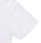Roen grande 斜め膨れジャガード半袖Tシャツ ホワイト: 袖口