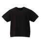 Roen grande 斜め膨れジャガード半袖Tシャツ ブラック: