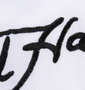 Ed Hardy 鹿の子刺繍&プリント半袖ポロシャツ オフホワイト: 刺繍拡大