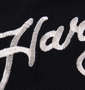 Ed Hardy 鹿の子刺繍&プリント半袖ポロシャツ ブラック: 刺繍拡大