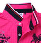 FILA GOLF チドリエンボスショートカラー半袖シャツ ピンク:
