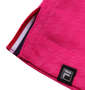 FILA GOLF チドリエンボスショートカラー半袖シャツ ピンク: サイドスリット