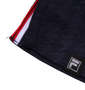 FILA GOLF チドリエンボスショートカラー半袖シャツ ネイビー: サイドスリット