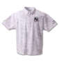 FILA GOLF カモ柄半袖シャツ+インナーセット ホワイト×ネイビー: シャツフロントスタイル