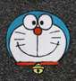 I'm Doraemon ニットフリースサガラ刺繍プルパーカー チャコール杢: