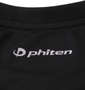 Phiten DRYメッシュ×杢メッシュ半袖Tシャツ ブラック: バックプリント