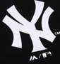 Majestic NEW YORKベースボールシャツ ブラック: プリント拡大