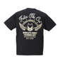 FELIX THE CAT チェーン刺繍&プリント半袖Tシャツ ブラック×ベージュ: バックスタイル