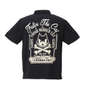 FELIX THE CAT 鹿の子チェーン刺繍&プリント半袖ポロシャツ ブラック: バックスタイル