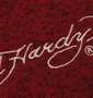 Ed Hardy ニットフリーススタジャンパーカー ワイン: 刺繍