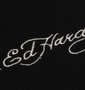 Ed Hardy ニットフリーススタジャンパーカー ブラック: 刺繍