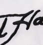 Ed Hardy 鹿の子刺繍&プリント半袖ポロシャツ オフホワイト: 刺繡
