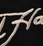Ed Hardy 鹿の子刺繍&プリント半袖ポロシャツ ブラック: 刺繡