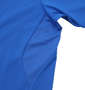 DESCENTE サンスクリーンハイブリッド半袖Tシャツ ライトブルー: 脇下