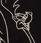 LOONEY TUNES チェーン刺繍&プリント半袖Tシャツ ブラック: プリント拡大