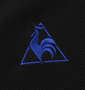 LE COQ SPORTIF 3D鹿の子半袖ポロシャツ ブラック: 刺繡