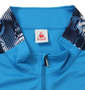 LE COQ SPORTIF サンスクリーンピンメッシュハーフジップ半袖シャツ ブルードゥアジュール: