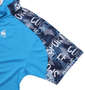 LE COQ SPORTIF サンスクリーンピンメッシュハーフジップ半袖シャツ ブルードゥアジュール: 袖口