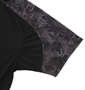 LE COQ SPORTIF サンスクリーンピンメッシュハーフジップ半袖シャツ ブラック: