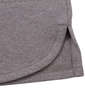 adidas 3ストライプ半袖ポロシャツ ミディアムグレーヘザー: 裾サイドスリット