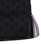 FILA GOLF ハーフジップ半袖シャツ+インナーセット ブラック×ブラック: 裾サイドスリット