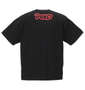 PeKo&PoKo カラープリント半袖Tシャツ ブラック: バックスタイル