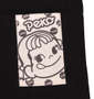 PeKo&PoKo カラープリント半袖Tシャツ ブラック: 左裾