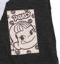 PeKo&PoKo ビッグフェイスプリント半袖Tシャツ チャコール杢: 裾ピスネーム