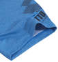 LOTTO DRY裏メッシュ杢半袖Tシャツ ブルー: 袖口