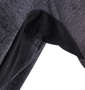 LOTTO DRY裏メッシュ杢半袖Tシャツ ブラック: 脇下メッシュ