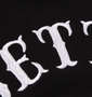 BETTY BOOP プリント&刺繍ハート&ローズ半袖Tシャツ ブラック: 刺繡