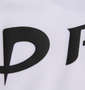 Phiten RAKUシャツSPORTSドライメッシュ半袖Tシャツ ホワイト×ブラック: プリント拡大