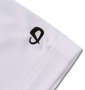 Phiten RAKUシャツSPORTSドライメッシュ半袖Tシャツ ホワイト×ブラック: 左袖口刺繡