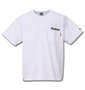 RealBvoice ポリネシアンタトゥーロゴ胸ポケット半袖Tシャツ ホワイト: