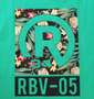 RealBvoice ボックスボタニカルロゴ半袖Tシャツ グリーン: バックプリント