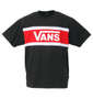 VANS カラーパネル半袖Tシャツ ブラック: