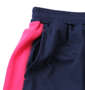 Mc.S.P 吸汗速乾半袖Tシャツ+ハーフパンツ ネイビー×ピンク: サイドポケット