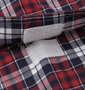 OUTDOOR PRODUCTS リップストップチェック半袖シャツ レッド: ポケットマジックテープ
