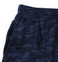 COLLINS カモフラ総柄半袖パーカーセット ブルー: パンツサイドポケット