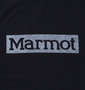 Marmot スクエアロゴ半袖Tシャツ ミッドナイトブルー: フロントプリント